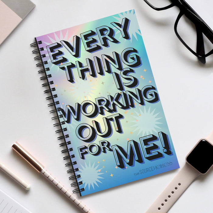 Everything Is Working Out For Me -- Spiral Journal