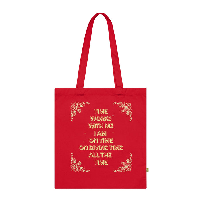 Time Works With Me -- Organic Cotton Tote Bag