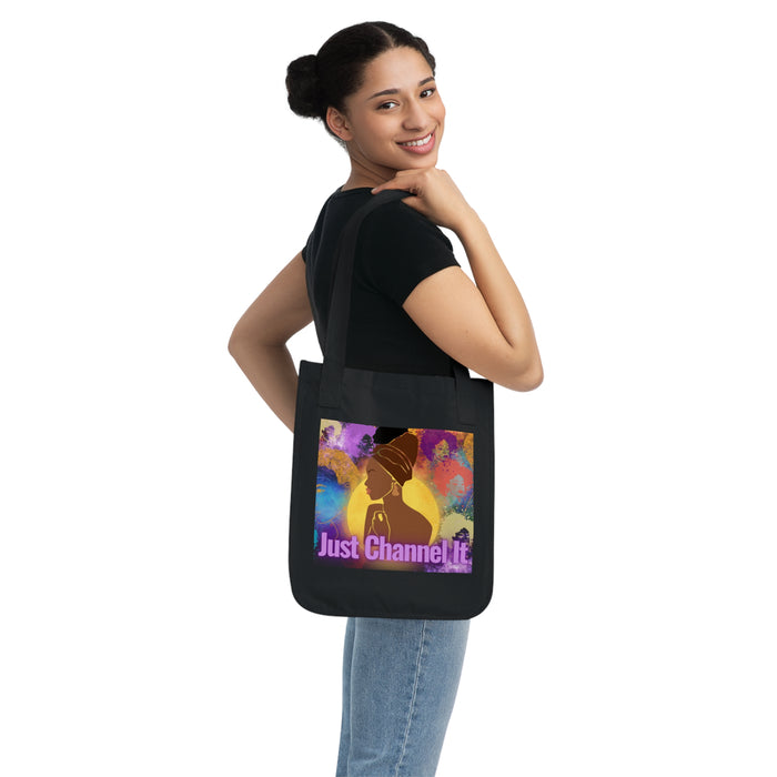 Just Channel It 2 -- Organic Canvas Tote Bag