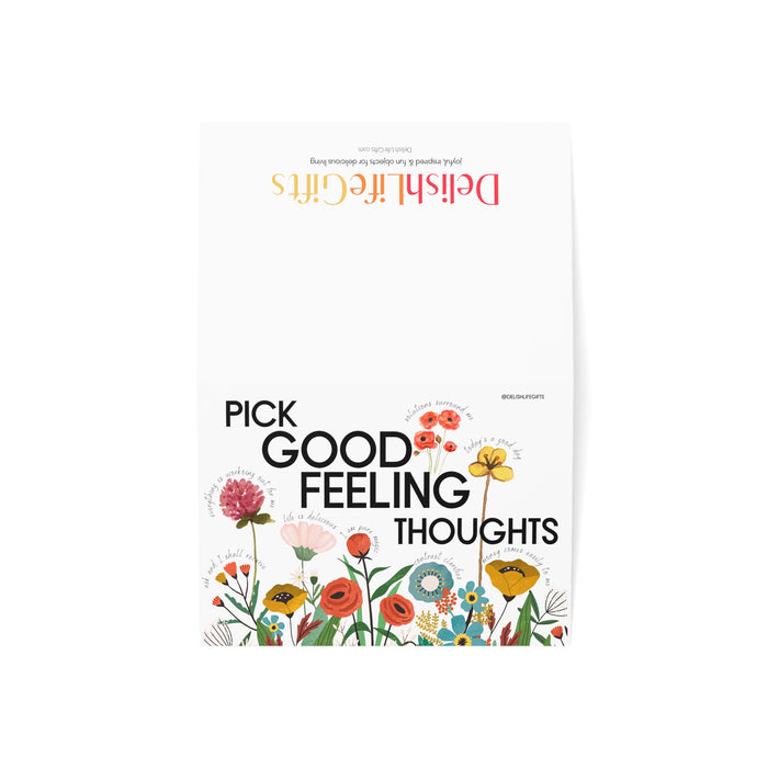 Copy of Pick Good Feeling Thoughts -- Greeting Cards (1, 10, 30, and 50pcs)