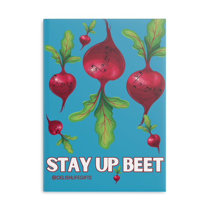 Stay Up Beet -- Hardcover Journal