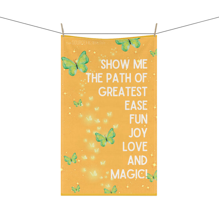 Show Me The Path of Greatest Ease -- Kitchen Towel