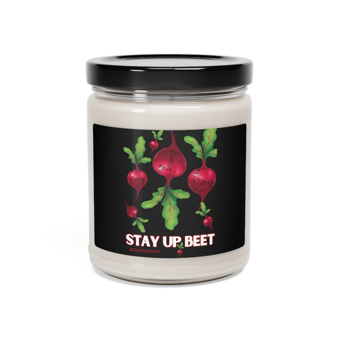 Stay Up Beet -- Cinnamon & Vanilla Scented Soy Candle, 9oz