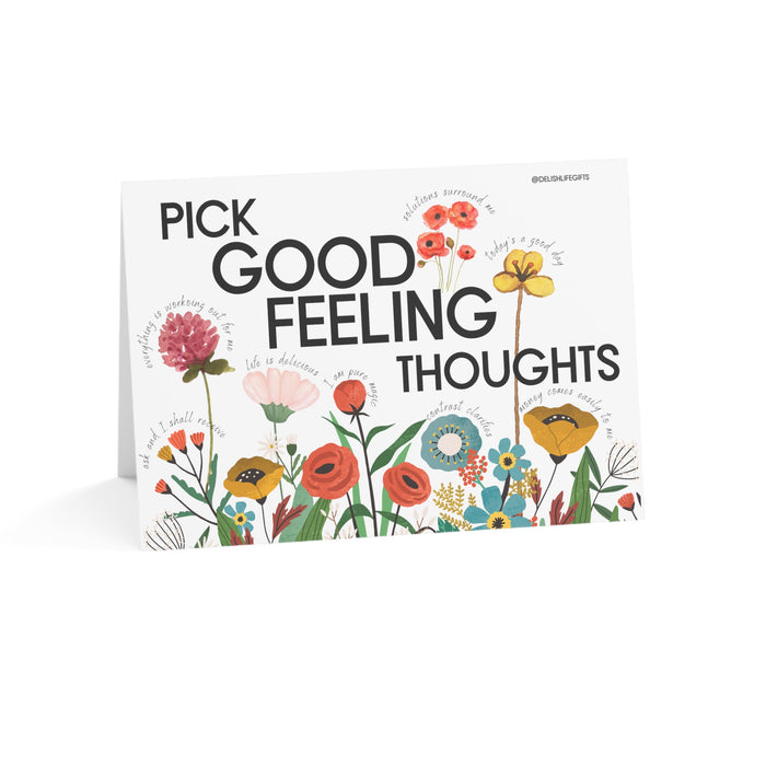 Copy of Pick Good Feeling Thoughts -- Greeting Cards (1, 10, 30, and 50pcs)