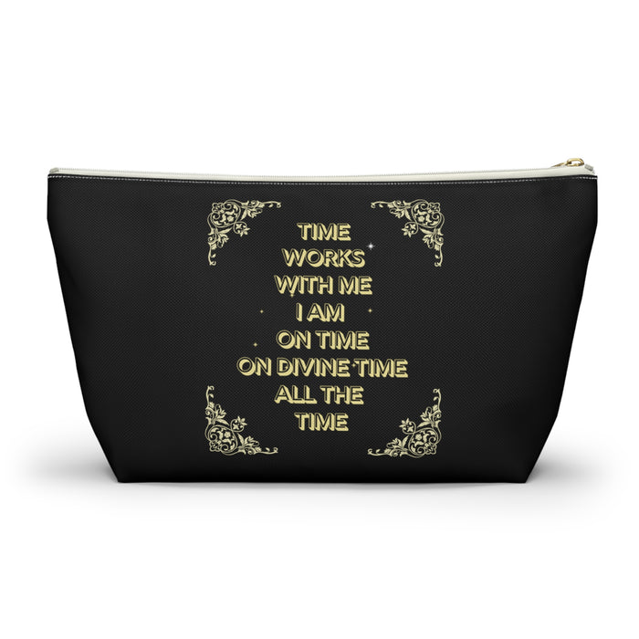 Time Works With Me -- Pencil Case / Accessory Pouch