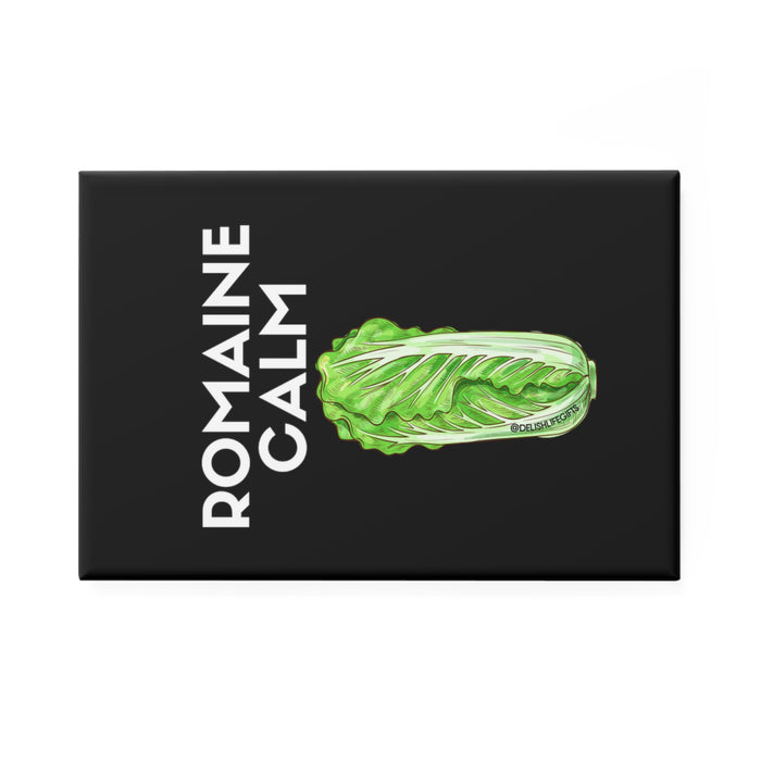 Romaine Calm -- Button Magnet, Rectangle (1 & 10 pcs)