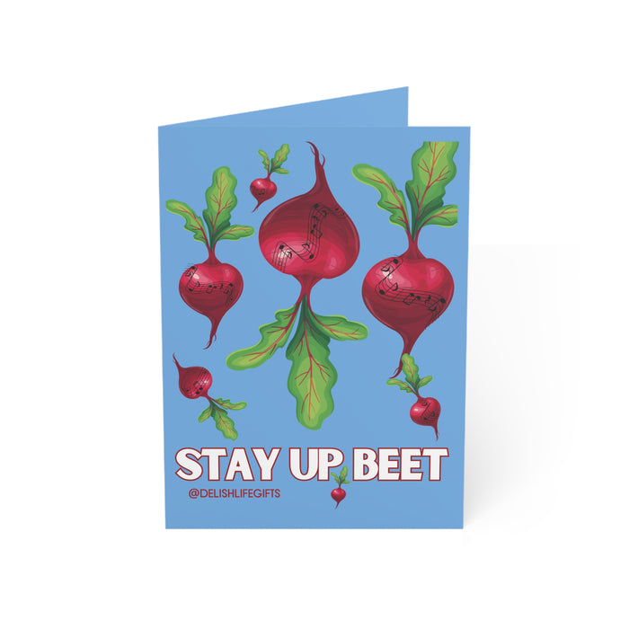 Stay Up Beet -- Greeting Cards (1, 10, 30, and 50pcs)