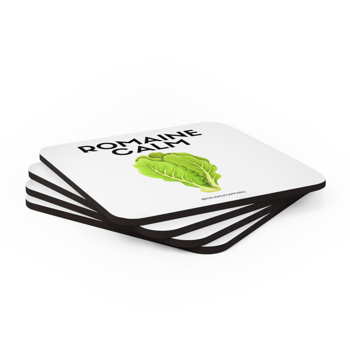 Romaine Calm -- Corkwood Coaster Set