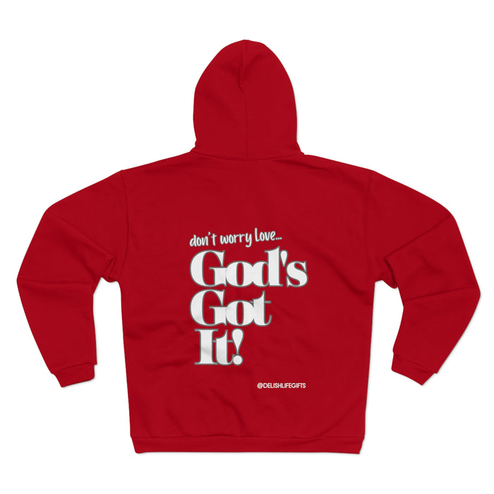 God's Got It -- Unisex Hooded Zip Sweatshirt