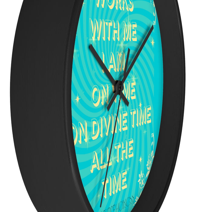 Time Works With Me Wall clock